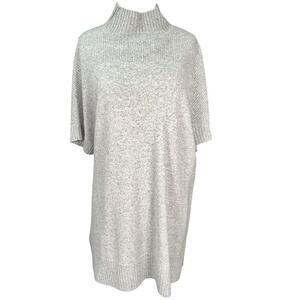 Cashmere Tunic Oversized Mockneck Classic Casual Comfy Issac Mizrahi Live XS/SM